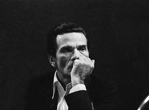 Pier Paolo Pasolini v Circolu Turati / Pier Paolo Pasolini at the Circolo Turati, Milano 1972