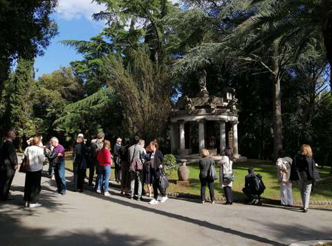 The Plečnik pavilion and its details were the objects of interest and admiration from the visitors