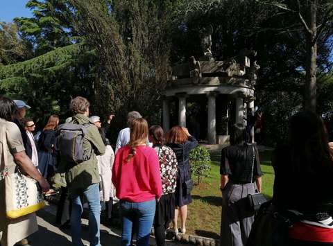 The Plečnik pavilion and its details were the objects of interest and admiration from the visitors