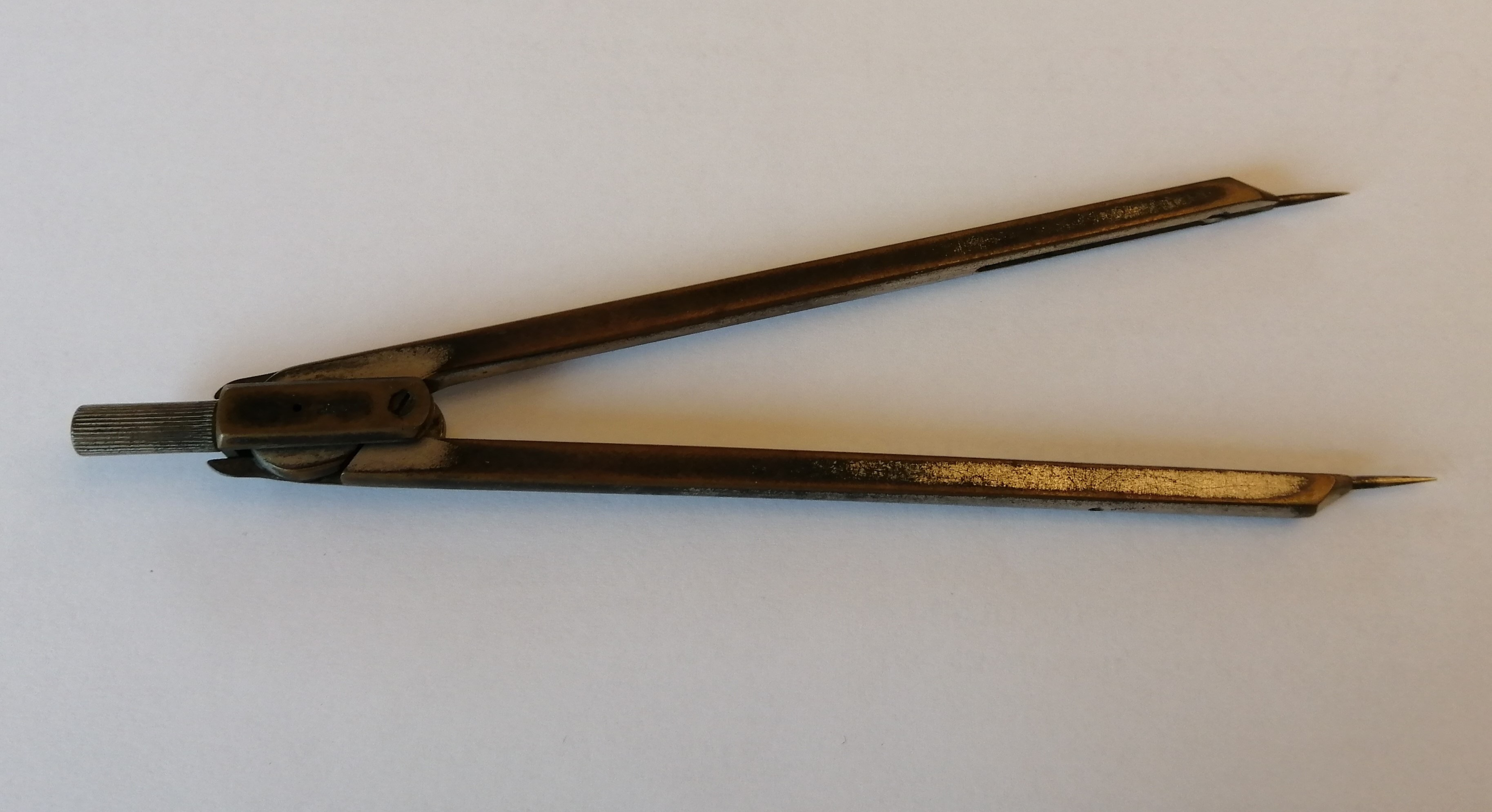 Plečnik’s original drawing tool – a divider or, as professor Plečnik would call it, “spikes”